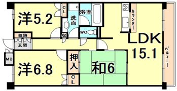 ハイツ甲四公園の間取り画像