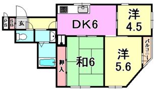 フェイバーハイツの間取り画像