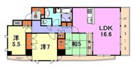 アーバネックス三宮磯辺通の間取り画像
