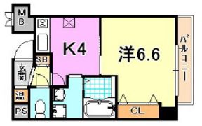 ラ・フォンテ三宮旭の間取り画像