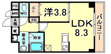 ハイズコート武庫川の間取り画像