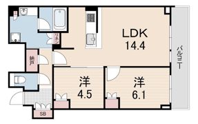 ザ・パークハウス神戸タワーの間取り画像