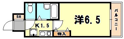 エスリード三宮フラワーロードの間取り画像