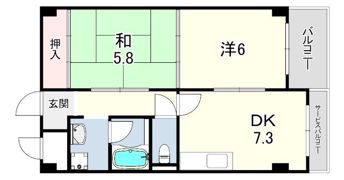 サングレイス山手館の間取り画像