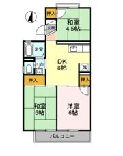セジュール来福 A棟の間取り画像