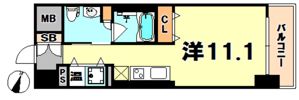 レジディア神戸磯上の間取り画像