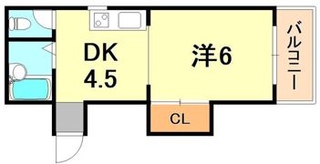 ハイツ生田の間取り画像