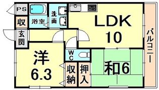 ゼハールト稲葉の間取り画像