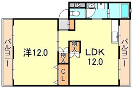 芦屋東山プリンスの間取り画像