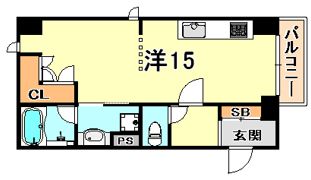 六甲壱番館の間取り画像