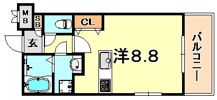ラウル六甲道の間取り画像