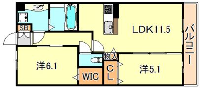 モアレ オークラの間取り画像