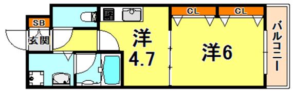 エスペランサ御影IIの間取り画像