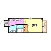 B-RISE元町（旧:ラピッド元町）の間取り画像
