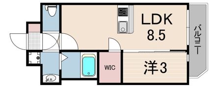 エスリードレジデンスグラン神戸三宮シティの間取り画像