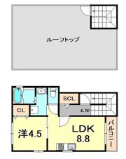 カトル神戸元町の間取り画像