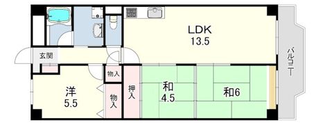 明石アーバンライフの間取り画像
