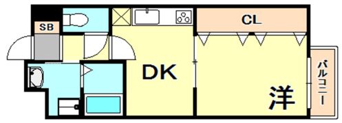 コスタレイ神戸三宮の間取り画像