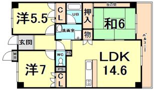 フォルテ上甲子園の間取り画像