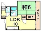 ハイツ南甲子園の間取り画像
