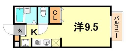 パセオ西芦屋の間取り画像