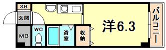 ヴェール西宮の間取り画像