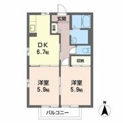 ペダリオン大石の間取り画像