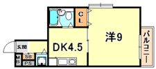 エクセレントリブ六甲の間取り画像