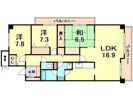 ブエナビスタ西宮浜町の間取り画像