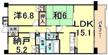 ハイツ甲四公園の間取り画像