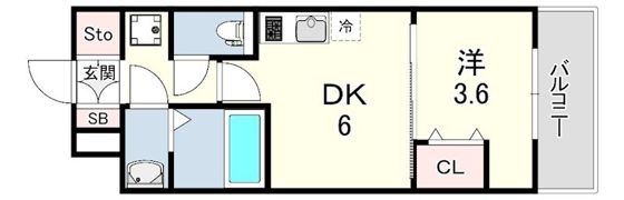 ARTIZA尼崎立花の間取り画像