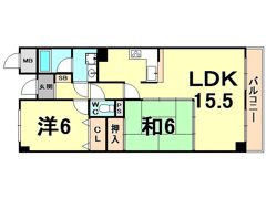 パラシオ苦楽園の間取り画像