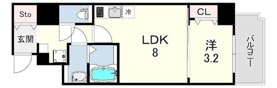 ARTIZA尼崎立花の間取り画像