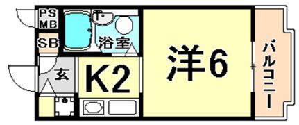 ジョイフル東園田の間取り画像
