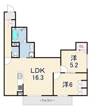 （仮称）尼崎市大庄中通1丁目賃貸住宅 新築工事の間取り画像
