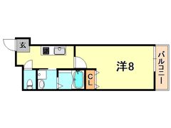 フジパレス神戸住吉の間取り画像