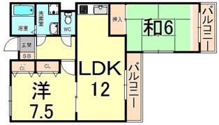 パレエシャロットの間取り画像