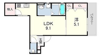 ラモーナ東本町IIの間取り画像