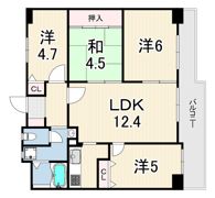 ローレル武庫之荘の間取り画像
