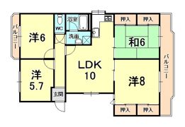 パストラーレ香櫨園の間取り画像