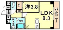 ハイズコート武庫川の間取り画像