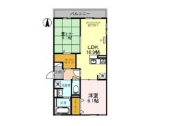 duo大庄 Aの間取り画像