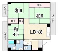 東田マンションの間取り画像