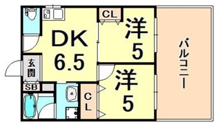 古湊第二リーフビルの間取り画像