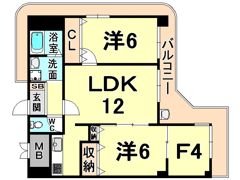 エーデル阪部の間取り画像