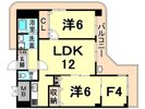 エーデル阪部の間取り画像