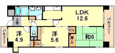 プロスペリテ神戸の間取り画像