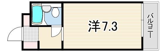 シャンブルド甲東園の間取り画像
