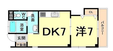 エンジェル坂下の間取り画像