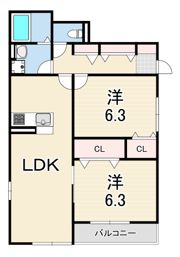MAISON DE HIRO 2の間取り画像